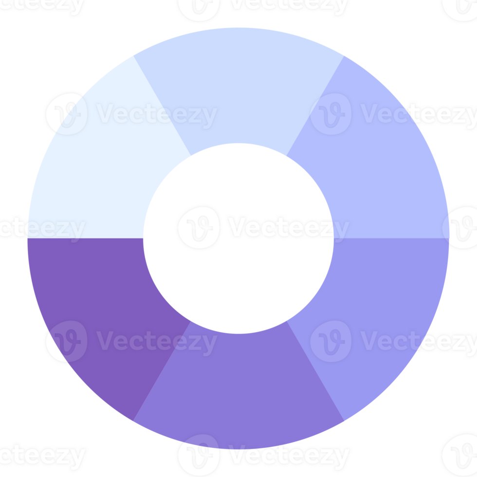 Infographic with 6 steps, blue tone. png