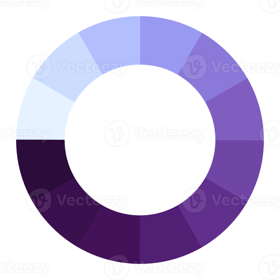 Infographic with 12 steps, blue tone. png