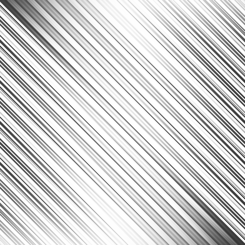 Black and white striped abstract texture with motion effect and transparent background png