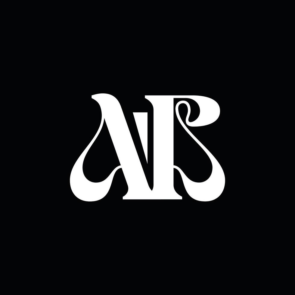 initial letter AB vector