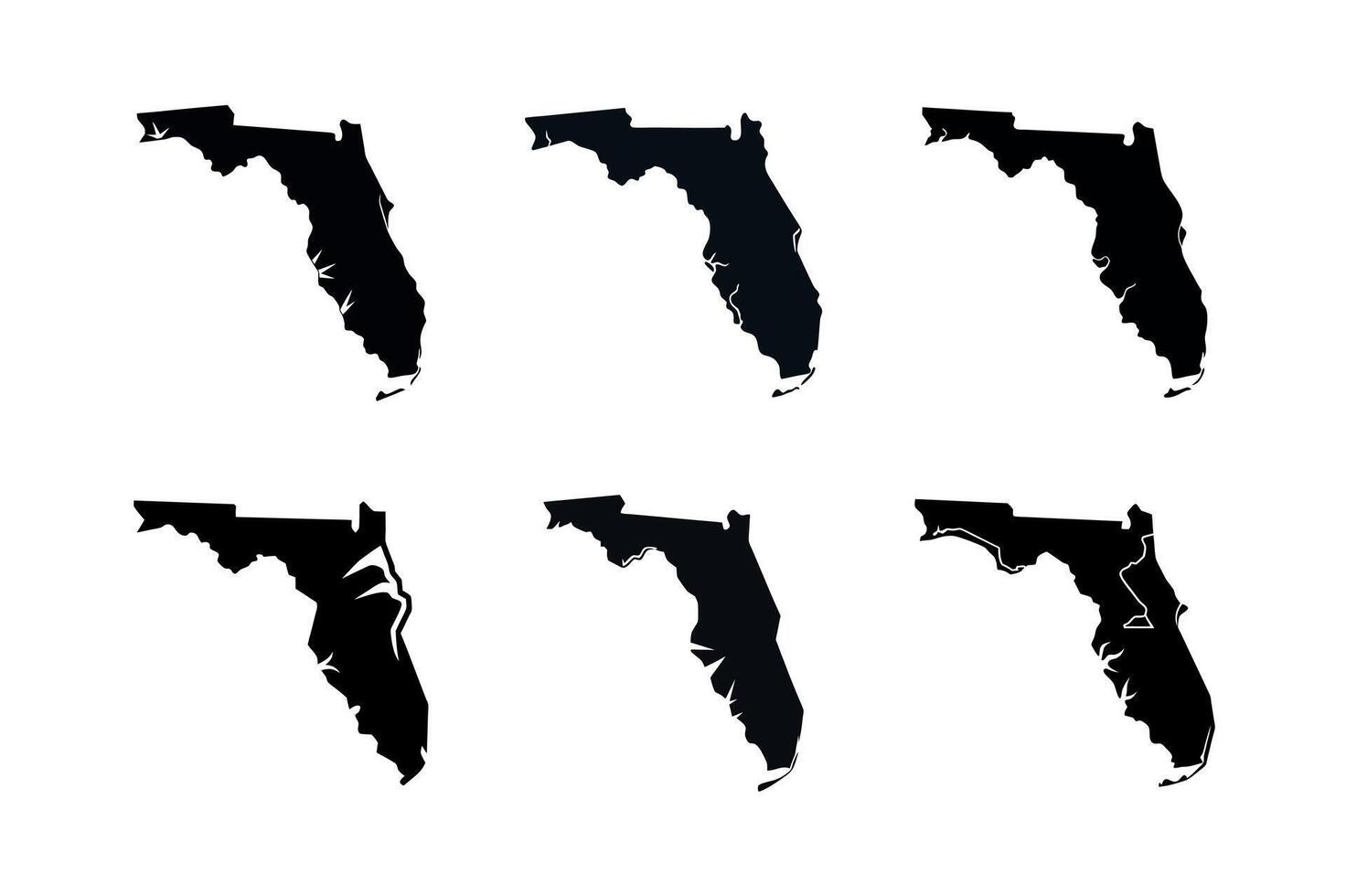 Illustrations of the State of Florida vector