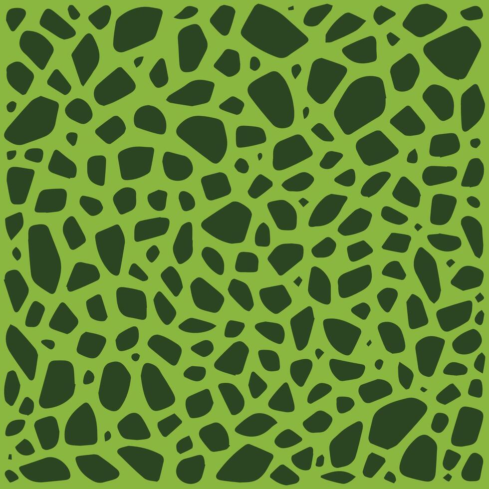 Green and Black Bio-Inspired Pattern - Futuristic Nature Aesthetic vector