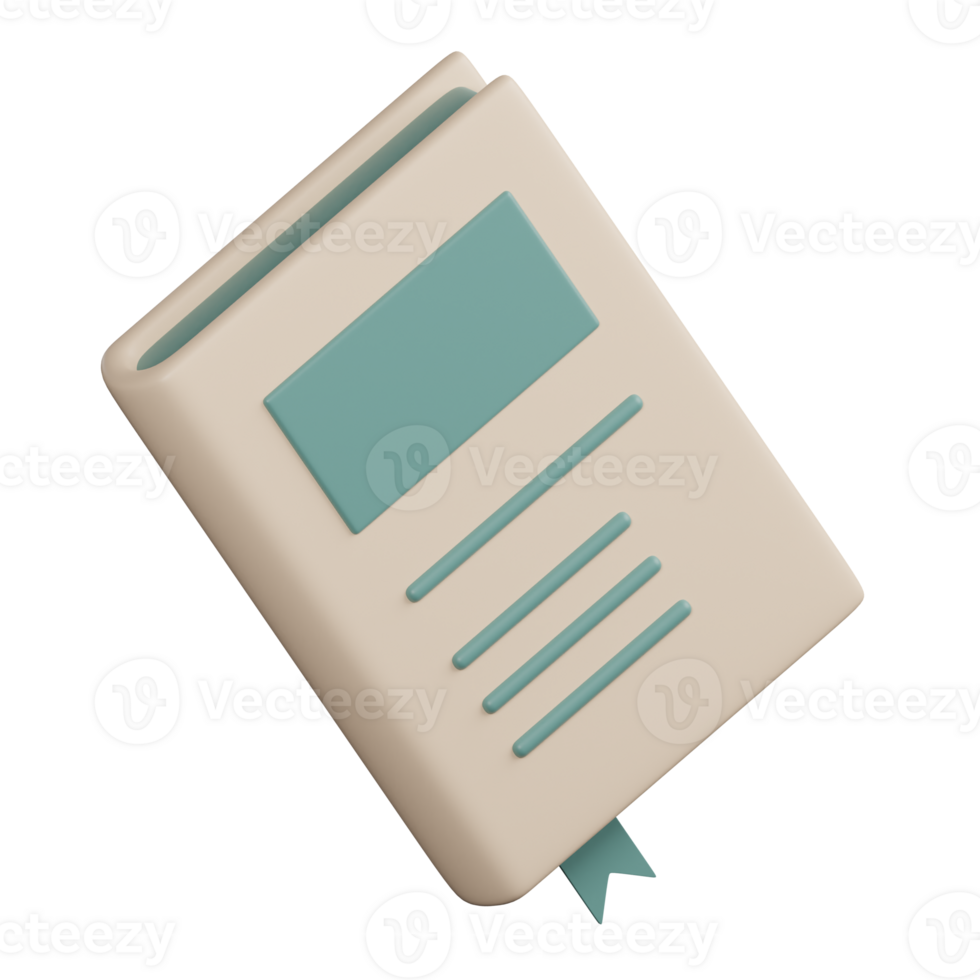 3d Illustration of Book png