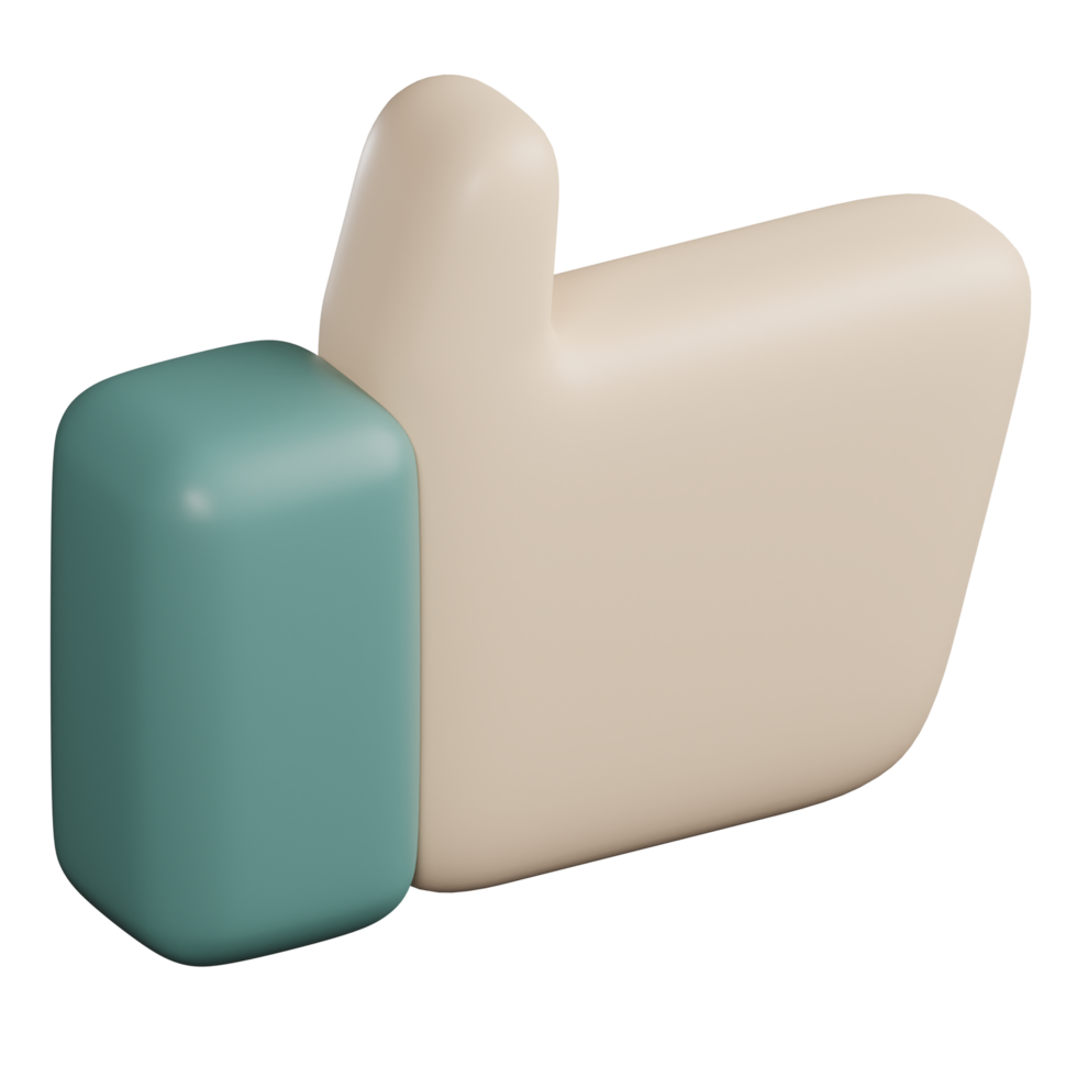 3d Illustration of Thumbs Up png