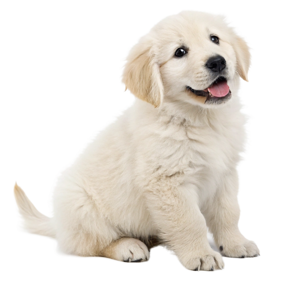 puppy is isolated on the transparent background png