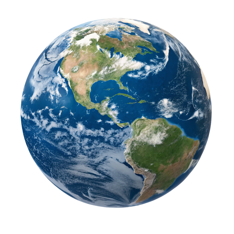 globe is isolated on transparent background png