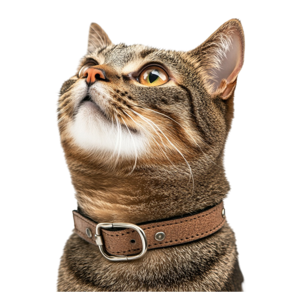 Cat Looking Up at the Sky png