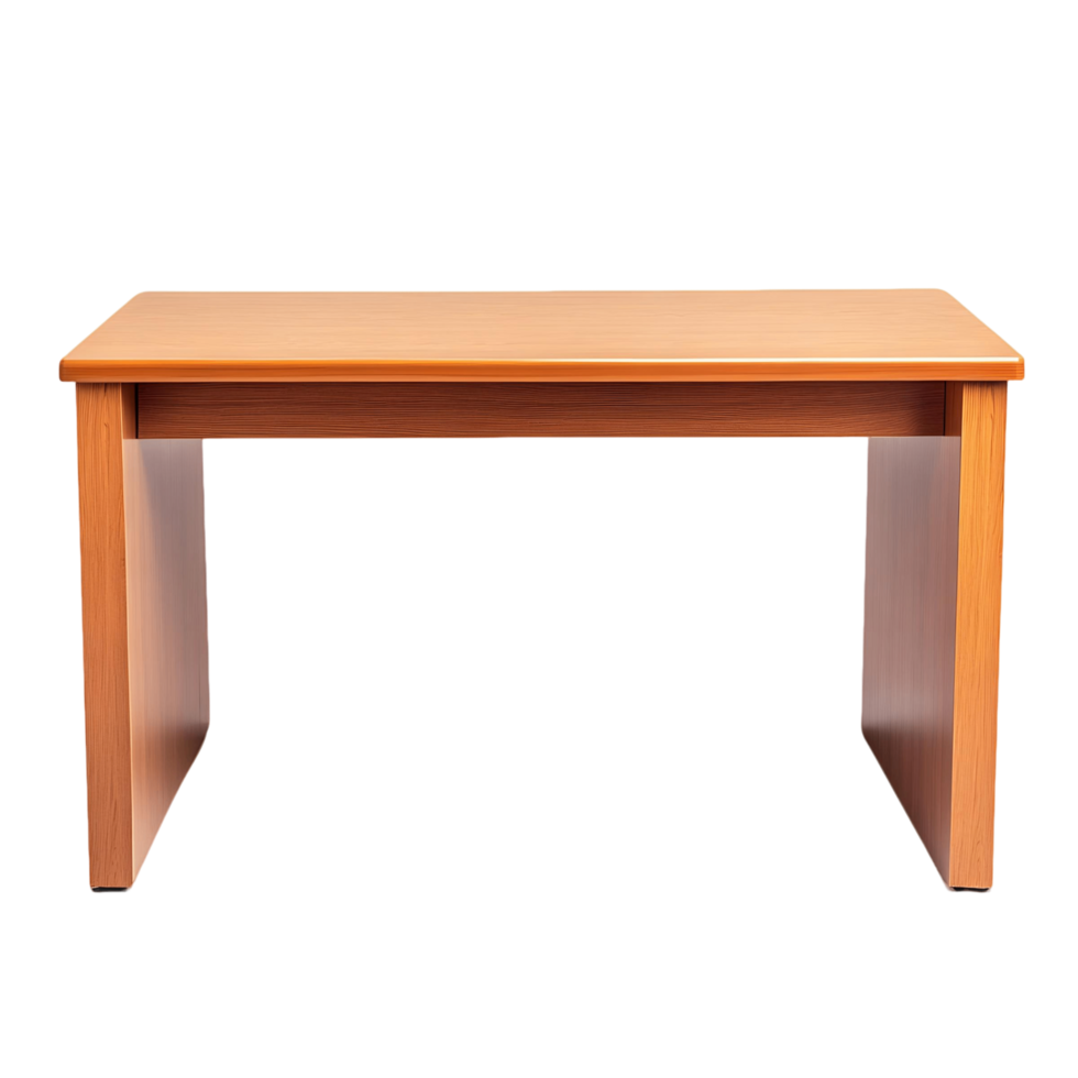Wooden table with a transparent background png