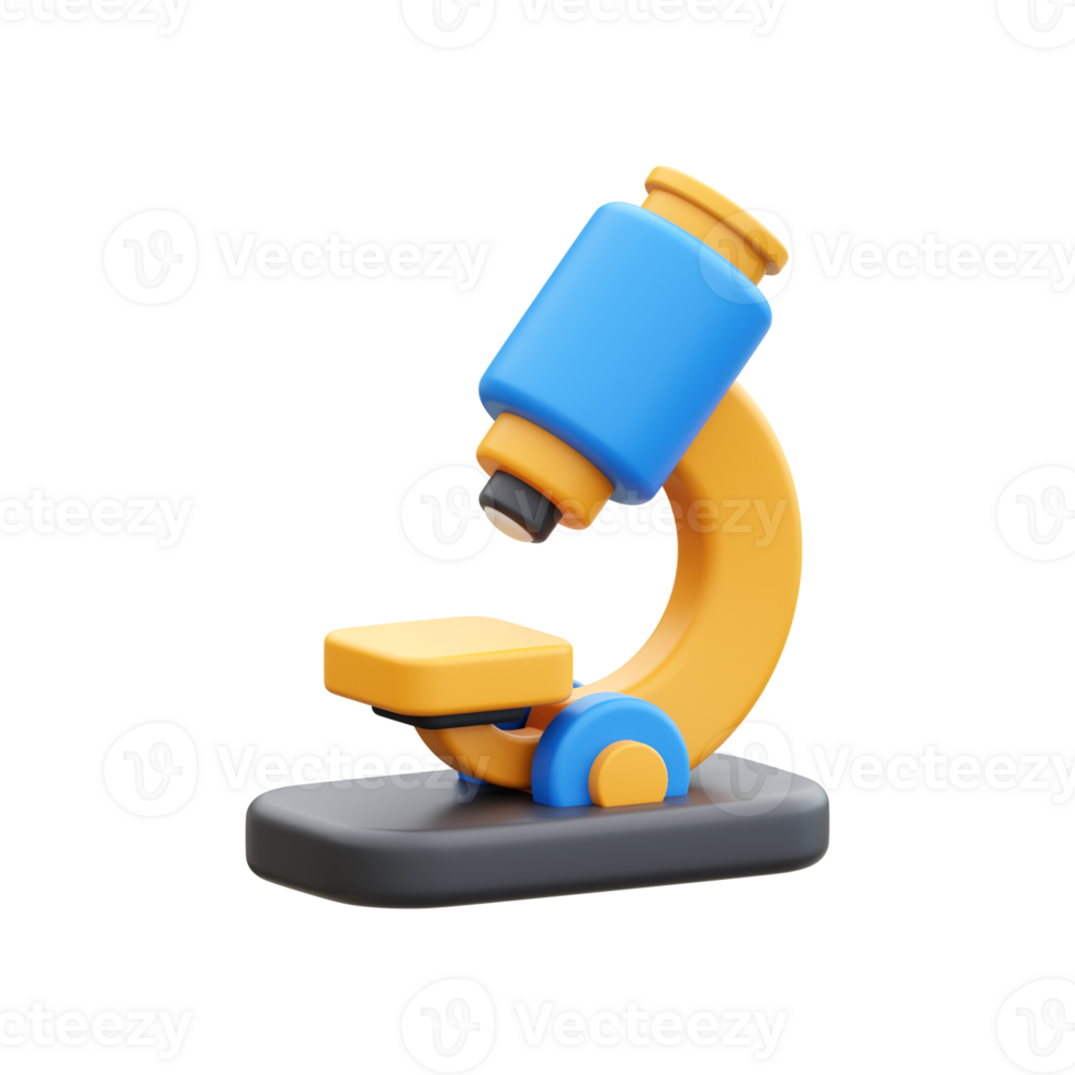 Microscope 3D Illustration png