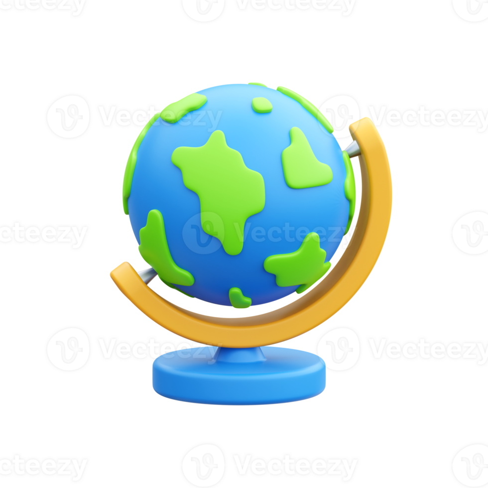 Globe 3D Illustration png