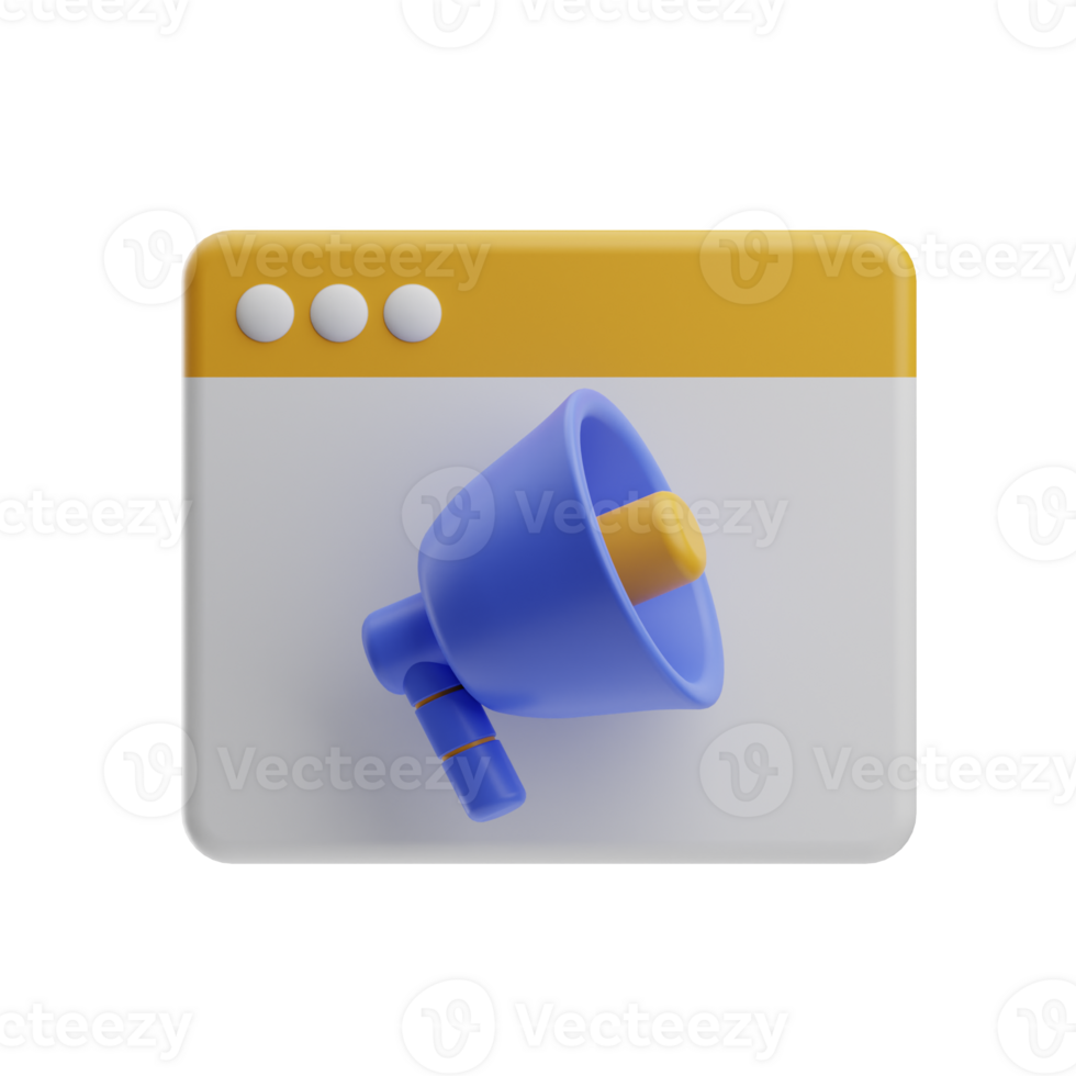 Ads 3D Illustration png