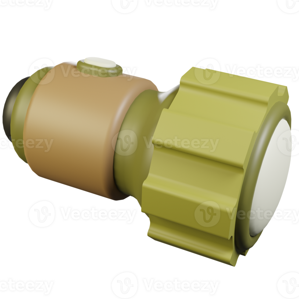 flashlight 3D Illustration png