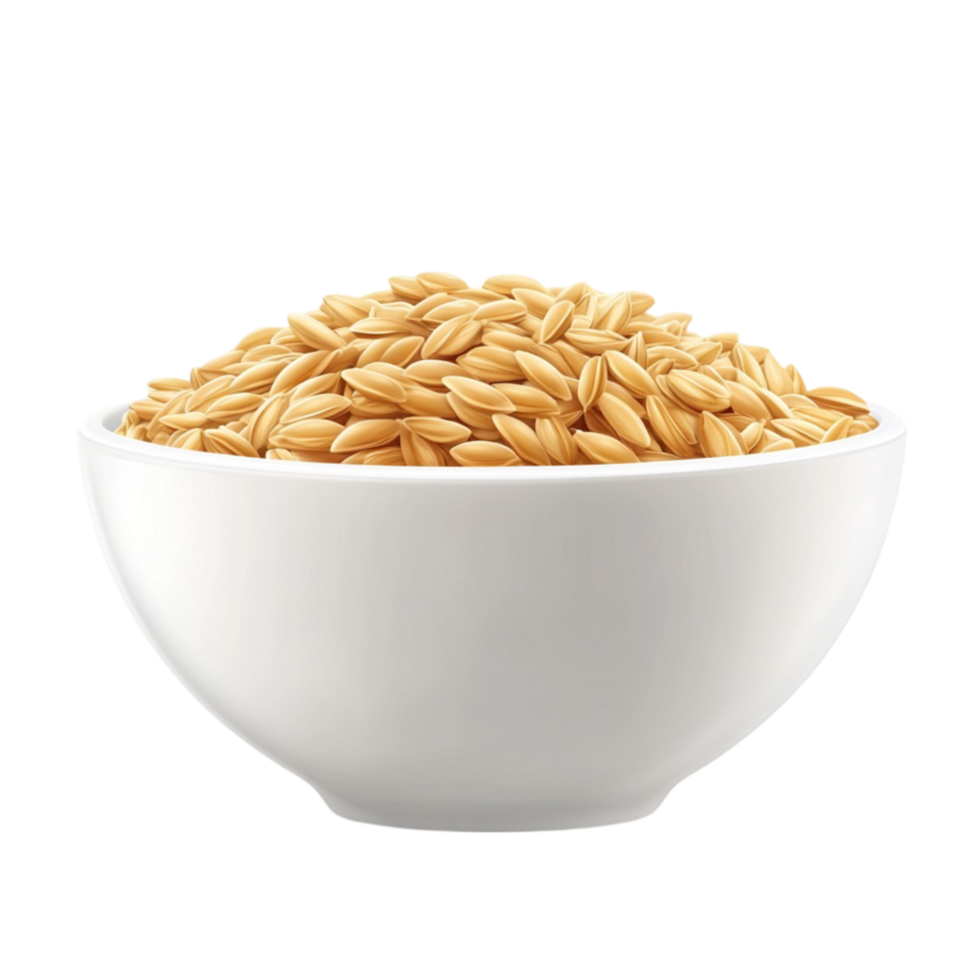 a bowl of brown rice png