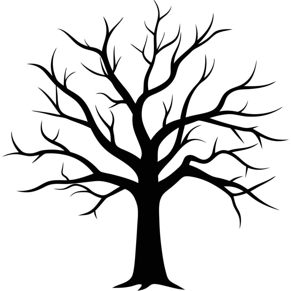 Illustration of Old tree vector