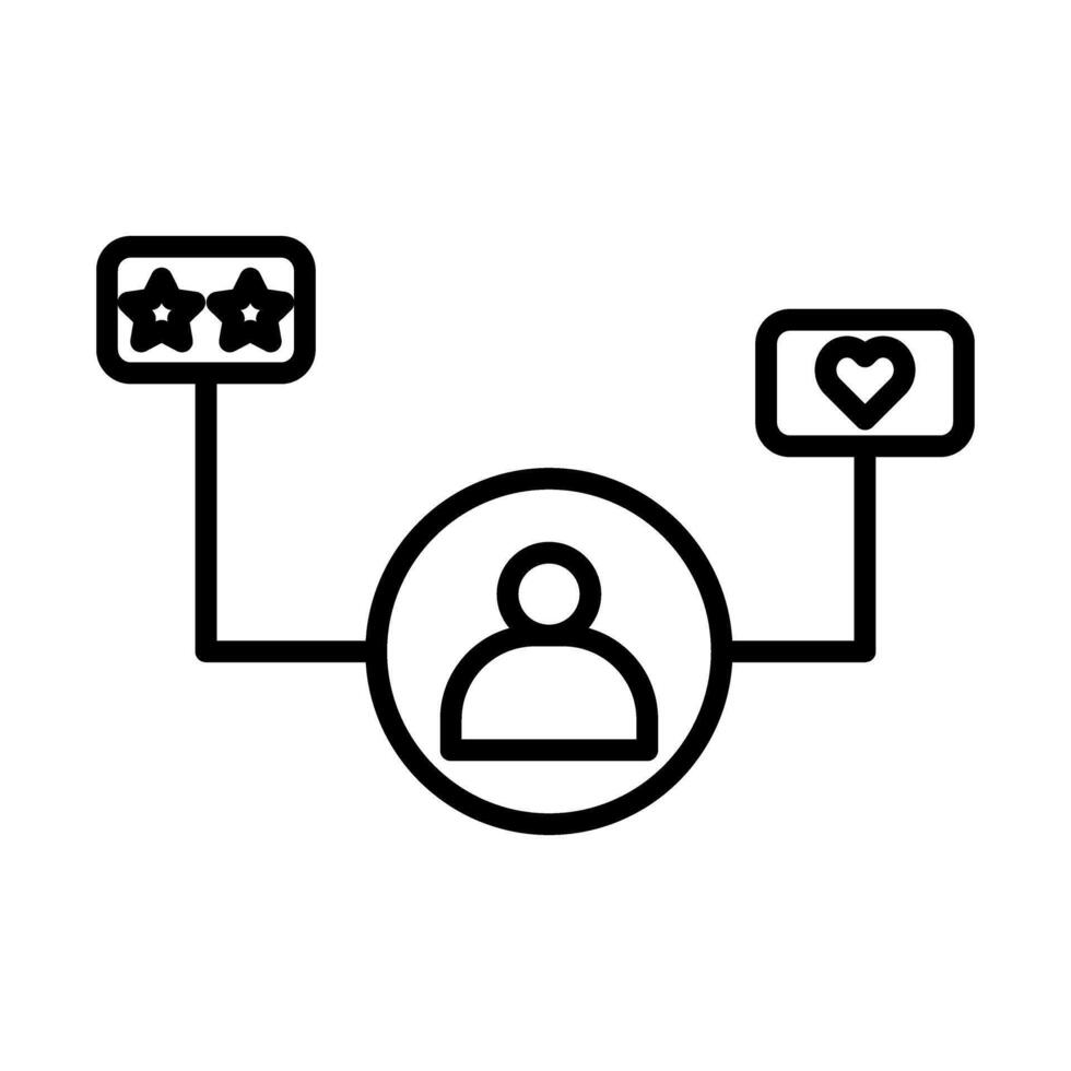 Customer Survey Line Icon Design vector