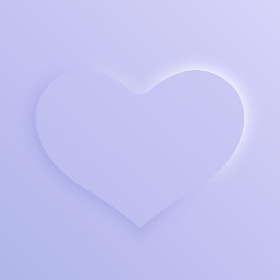 Single blue heart on a gradient background. Elegant, glowing design symbolizing love and intimacy. Perfect for romantic themes or Valentine's Day vector