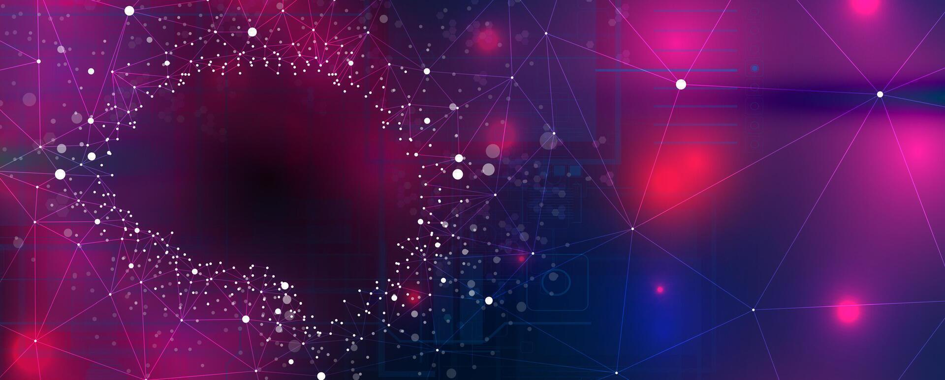 abstract background with dots and lines vector