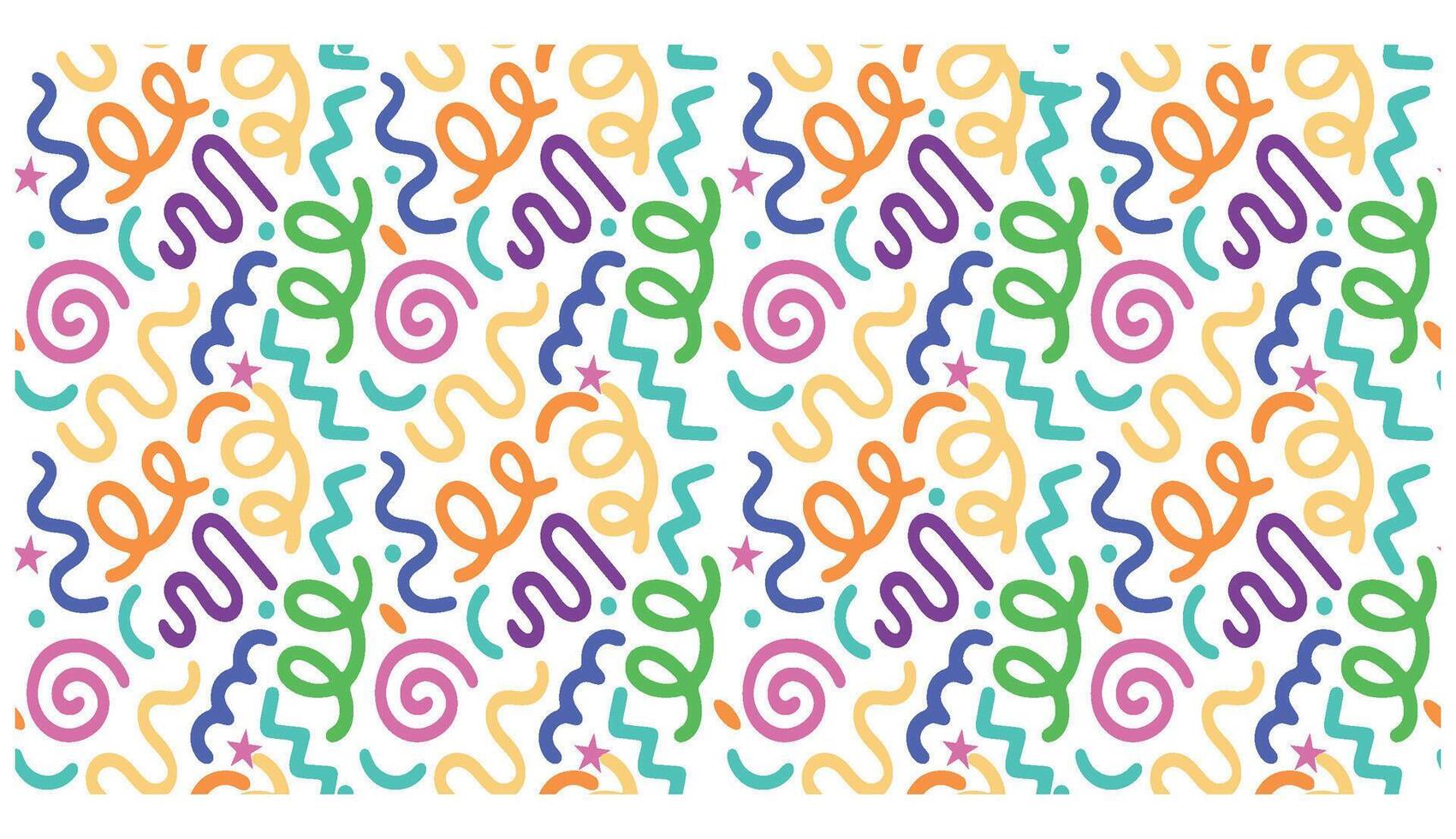 Seamless Colorful Organic Shapes Background vector
