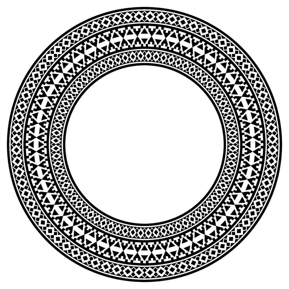 Mandala Round Frame for Tattoo Idea. vector