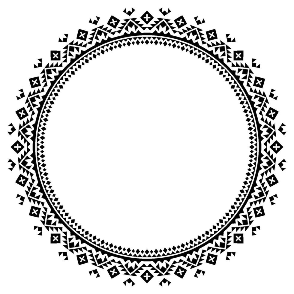 Vintage Tribal Frame and Border Design. vector