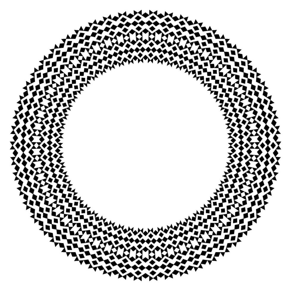 Floral Mandala Pattern Frame. vector
