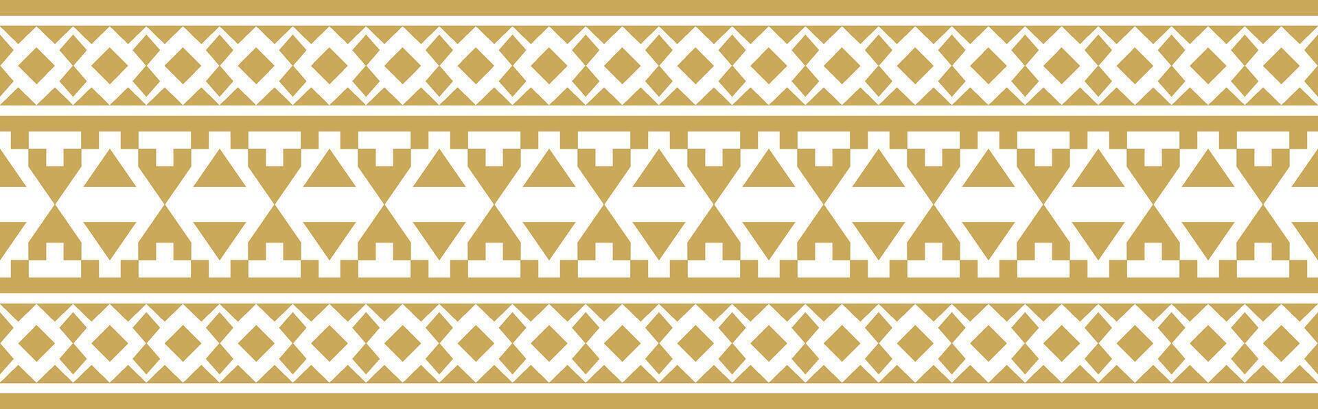 Abstract Geometric Gold Border for Wallpaper. vector