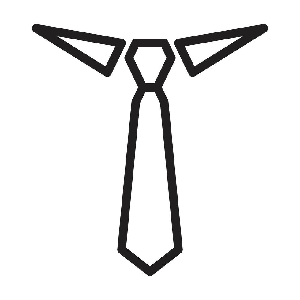 a black and white illustration of a tie vector