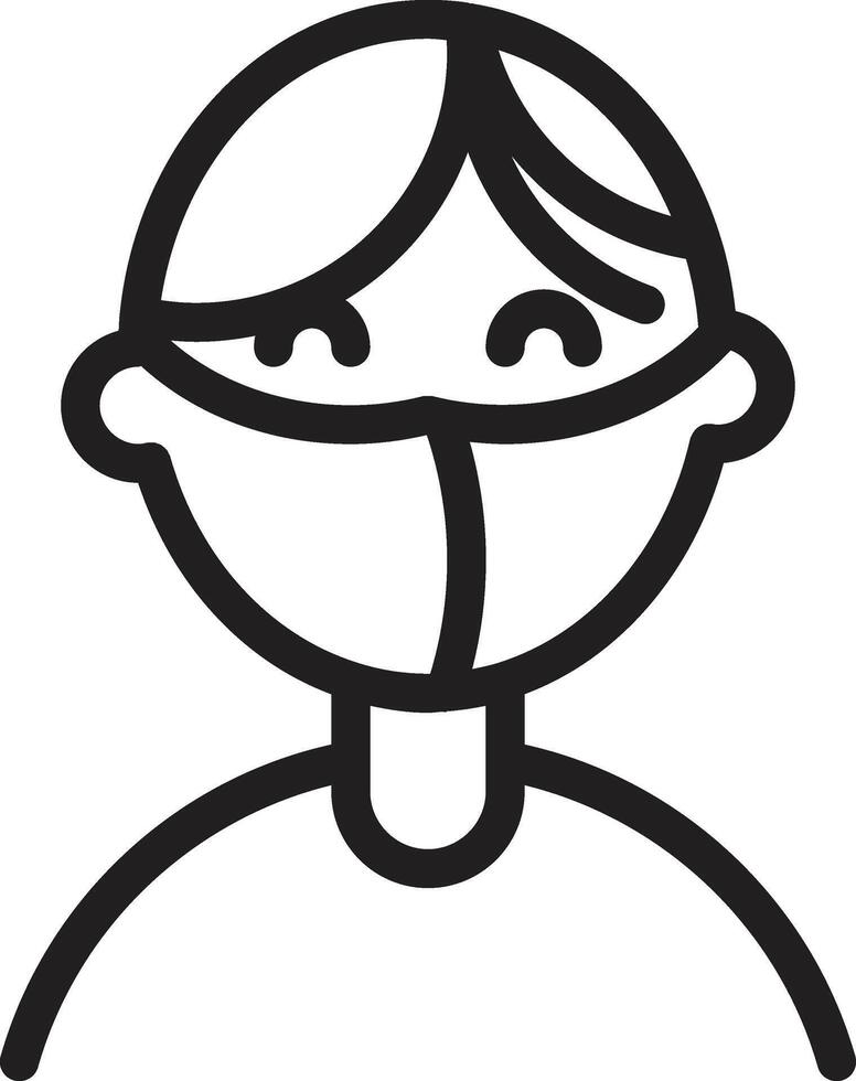 a black and white line drawing of a man wearing a mask vector