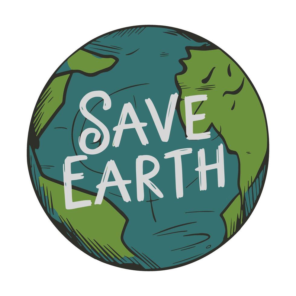 Save Earth T Shirt Design, Earth Day, Nature Environment T-Shirt vector