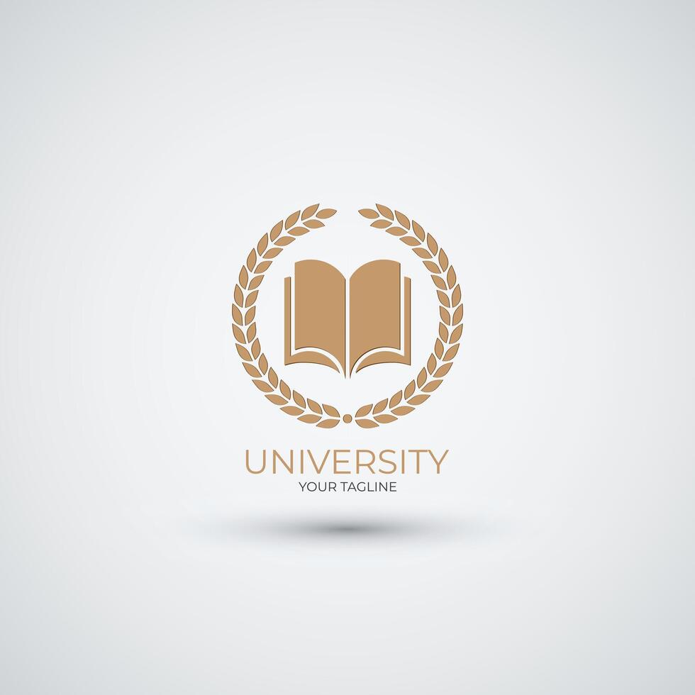 Campus icon collage logo and university education logo template design vector