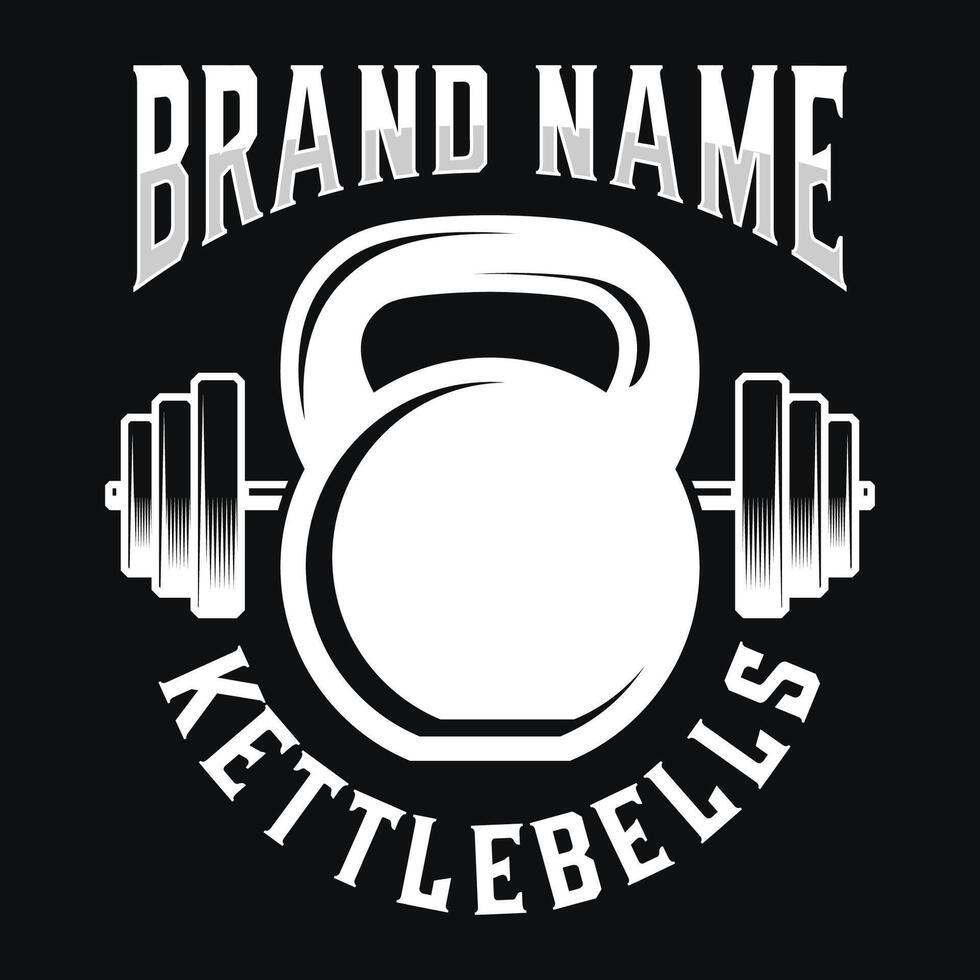 crossfit logo. barbell, Kettlebell icon is perfect for fitness or gym sport vector