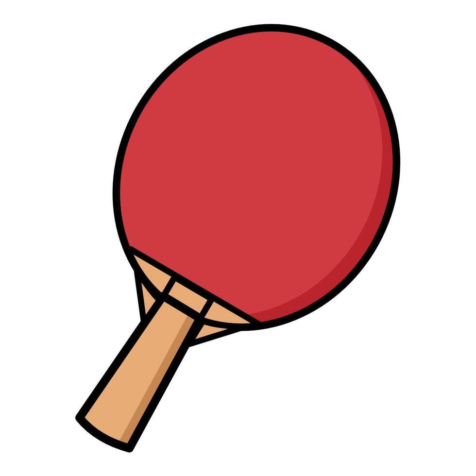 Ping pong racket illustration vector
