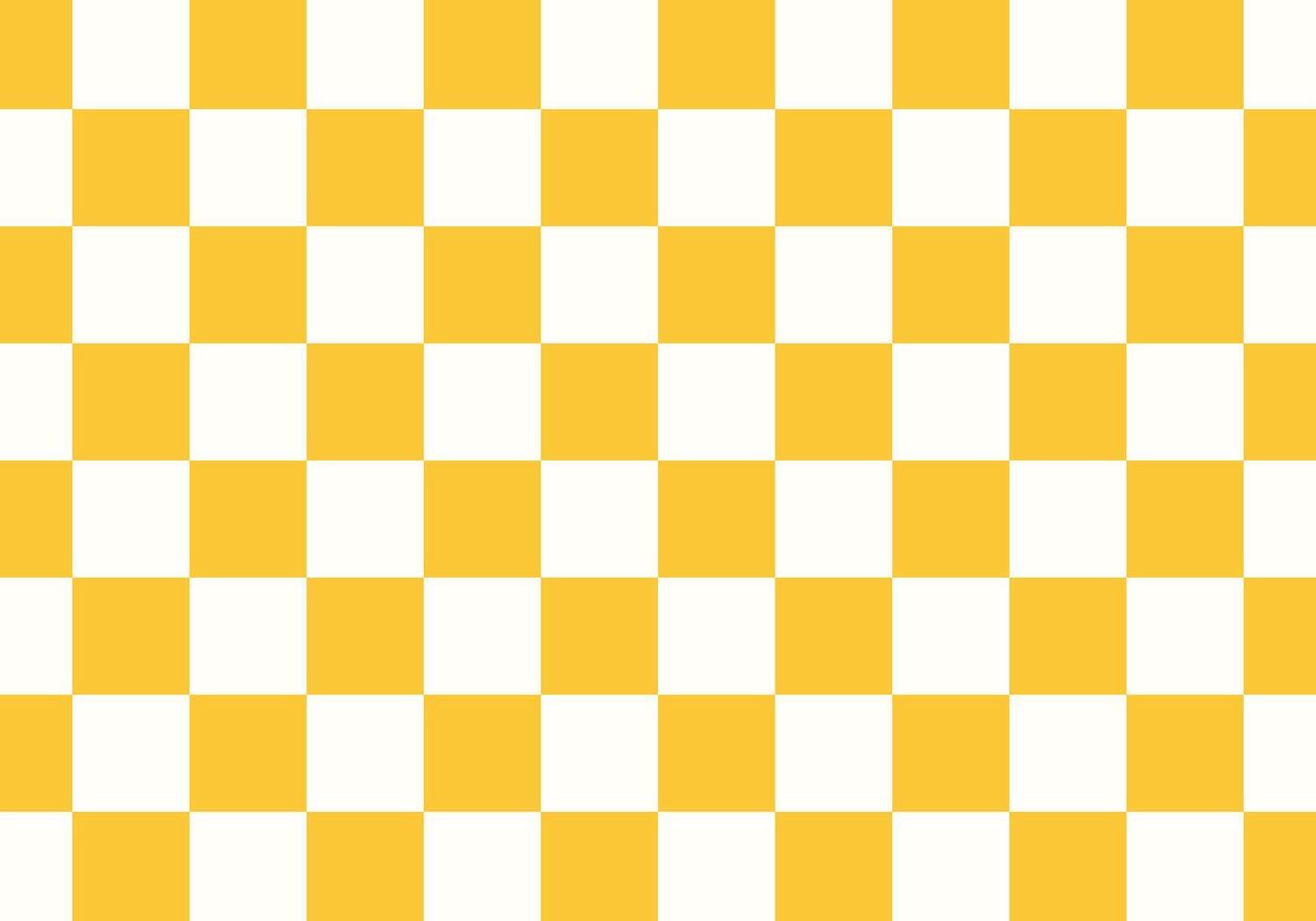 Yellow and white checkered background Space for selling products, backdrop, wallpaper, background, text. Vintage style background. illustration. vector
