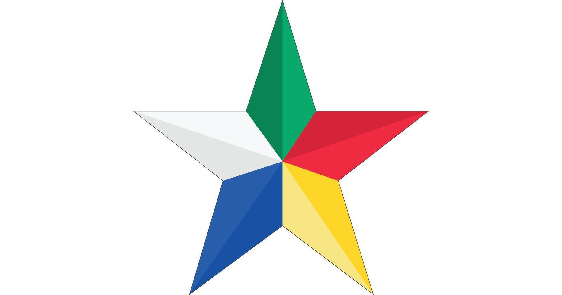 Druze Star High Quality Rainbow Flag LGBTQ Symbol and Design vector