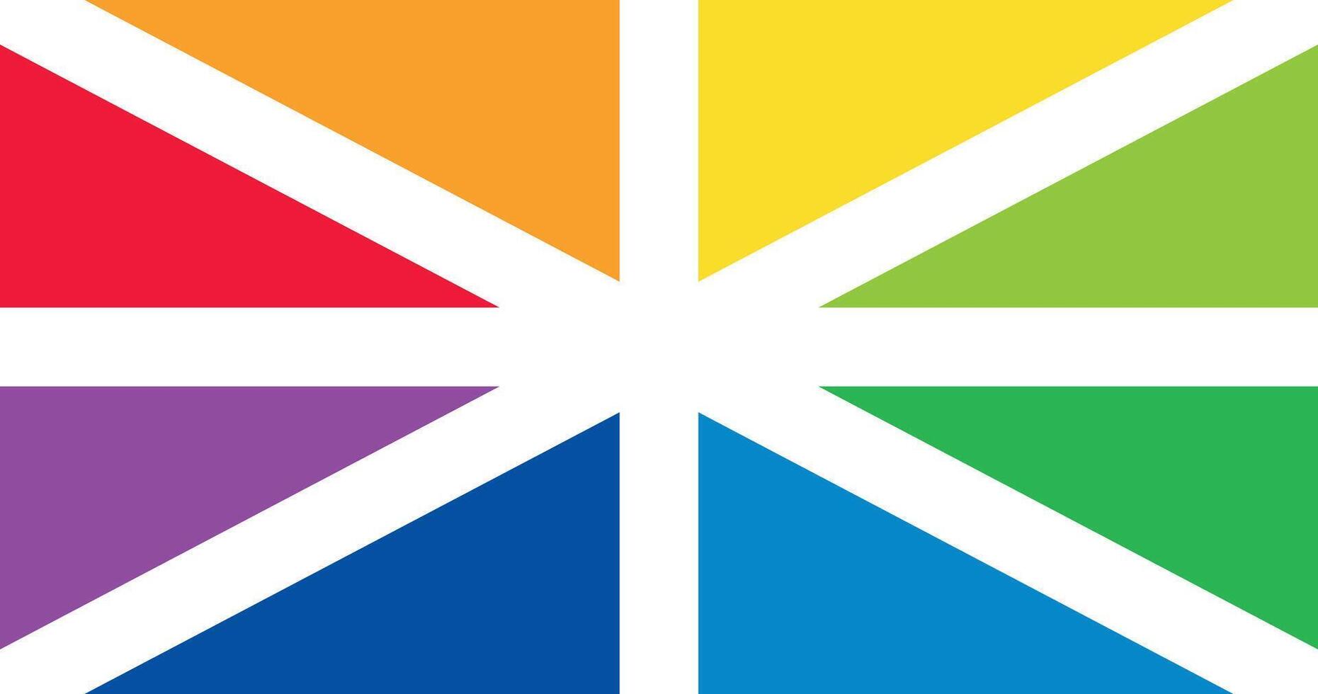 Batasuna Rainbow Flag LGBTQ Design High Quality Illustration And Historic Symbol vector