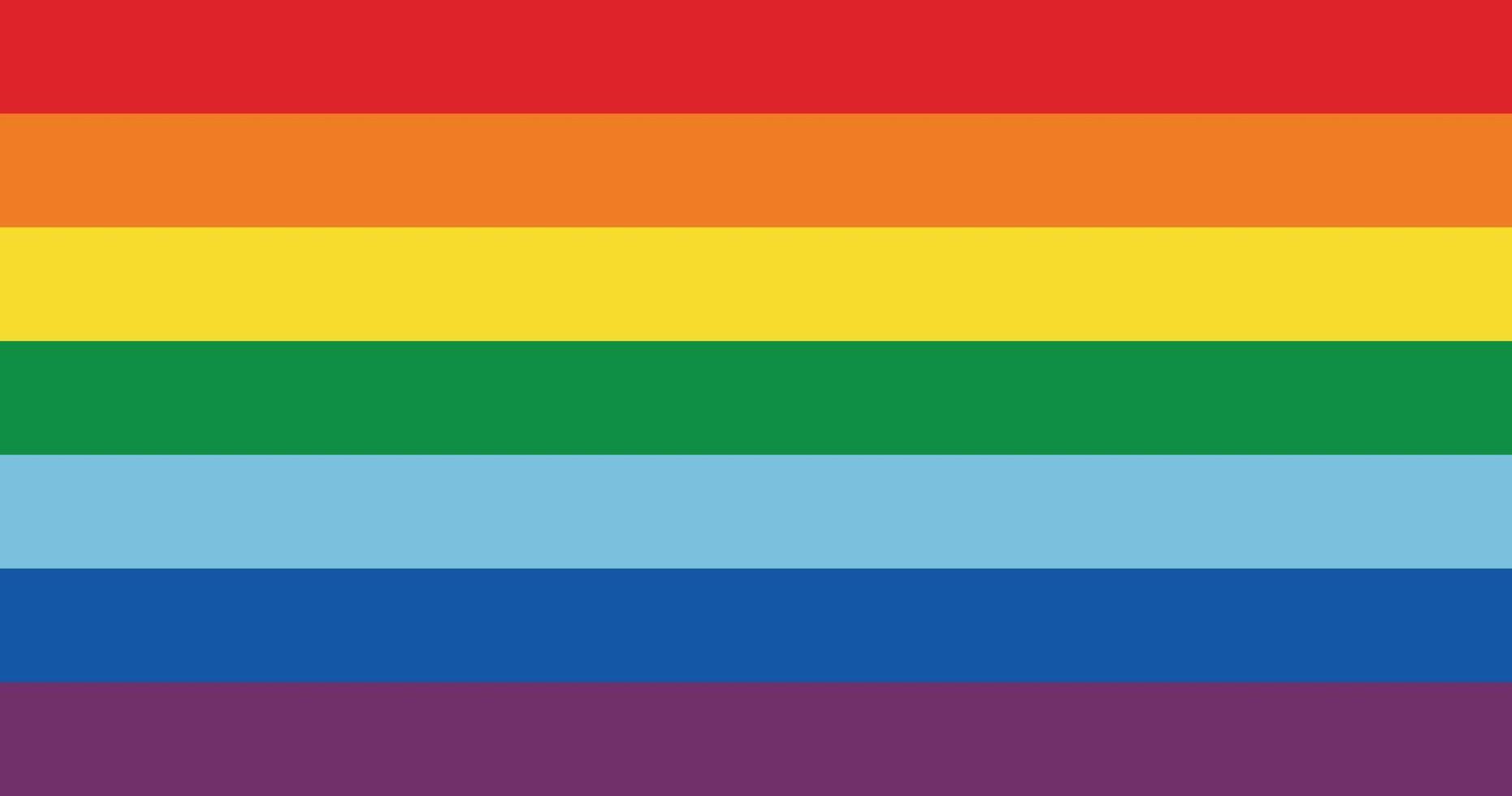 Cusco Rainbow Flag LGBTQ 1978 - 2021 High Quality Illustration vector