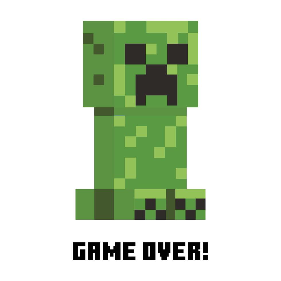 Minecraft Game Over Graphic vector