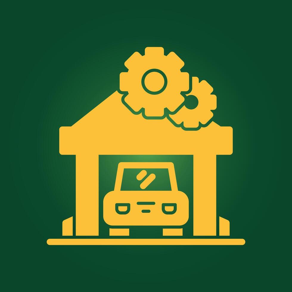 Car Repair Shop trendy charming abstract illustration colorful useful design vector