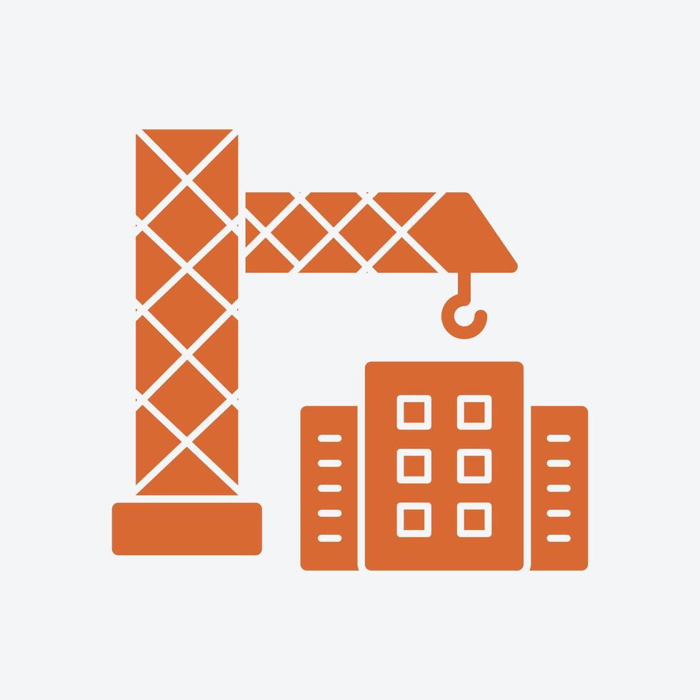 Construction trendy good abstract illustration colorful useful design vector