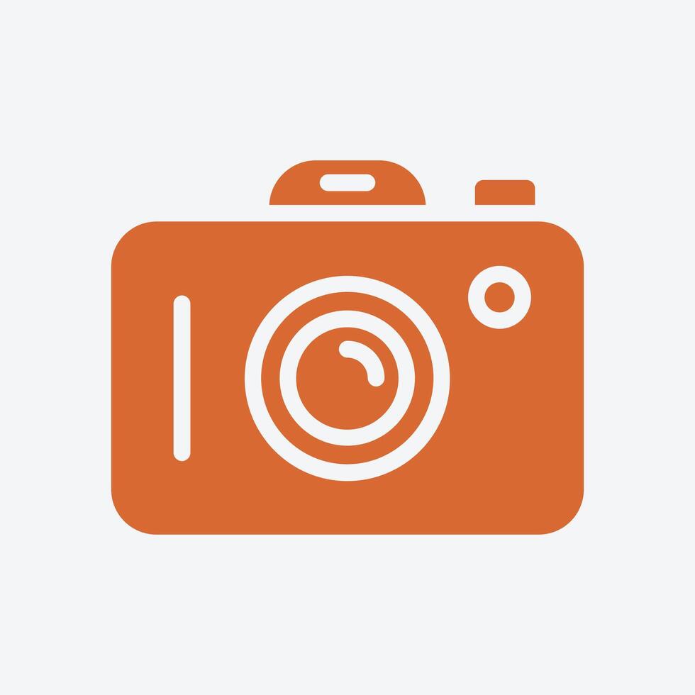 Camera trendy good abstract illustration colorful useful design vector
