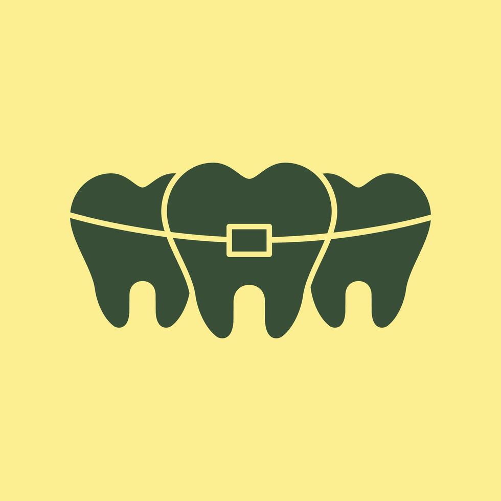 Broken Tooth trendy stunning abstract illustration colorful useful design vector