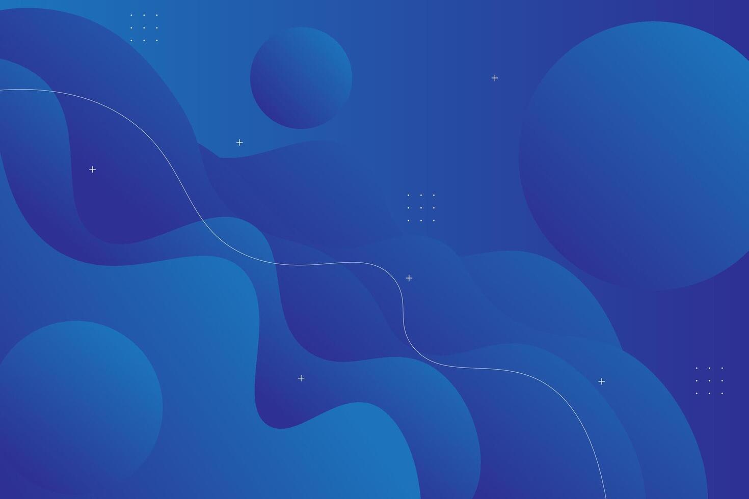 Abstract blue gradient wave background with simple shape elements. Colorful blue design. Elegant concept. vector