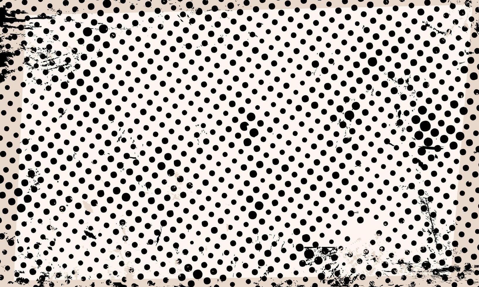 Abstract Textured Halftone Retro Paper Print Texture Frame Wallpaper vector