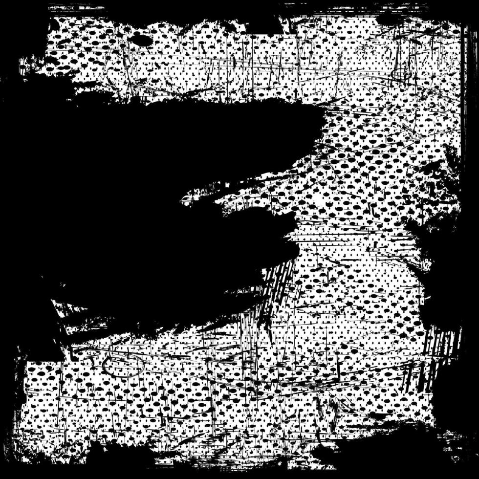Abstract Textured Grunge Distressed Square Overlay Retro Paper Print Texture Frame Wallpaper Dotted Halftone vector