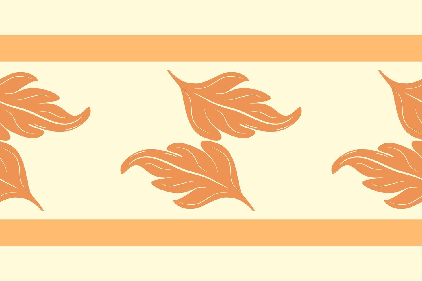 Yellow Leaves Nature of Autumn Seamless Pattern for print striped, ornament floral, pattern, design for wrapping, silk, scarf, background, textile, carpet, rug, texture, hand-draw vector
