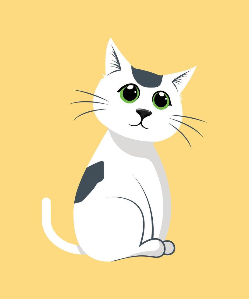 cat cartoon illustration vector