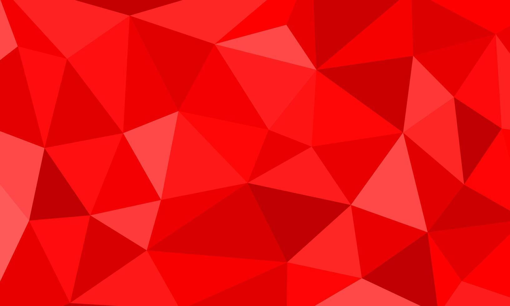 Red polygon mosaic texture. Random pattern blends vector