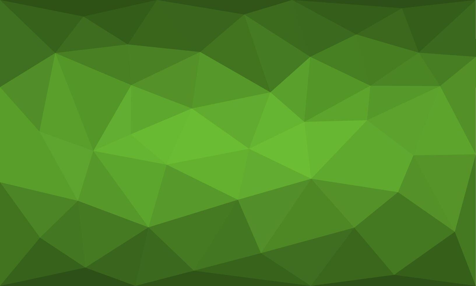 Abstract triangle pattern background texture. geometric low polygon with green forest gradient vector