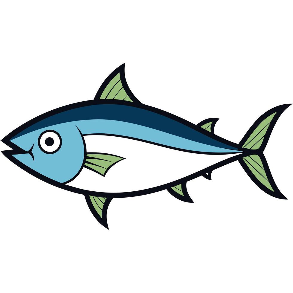 Tuna Fish Art Illustration vector