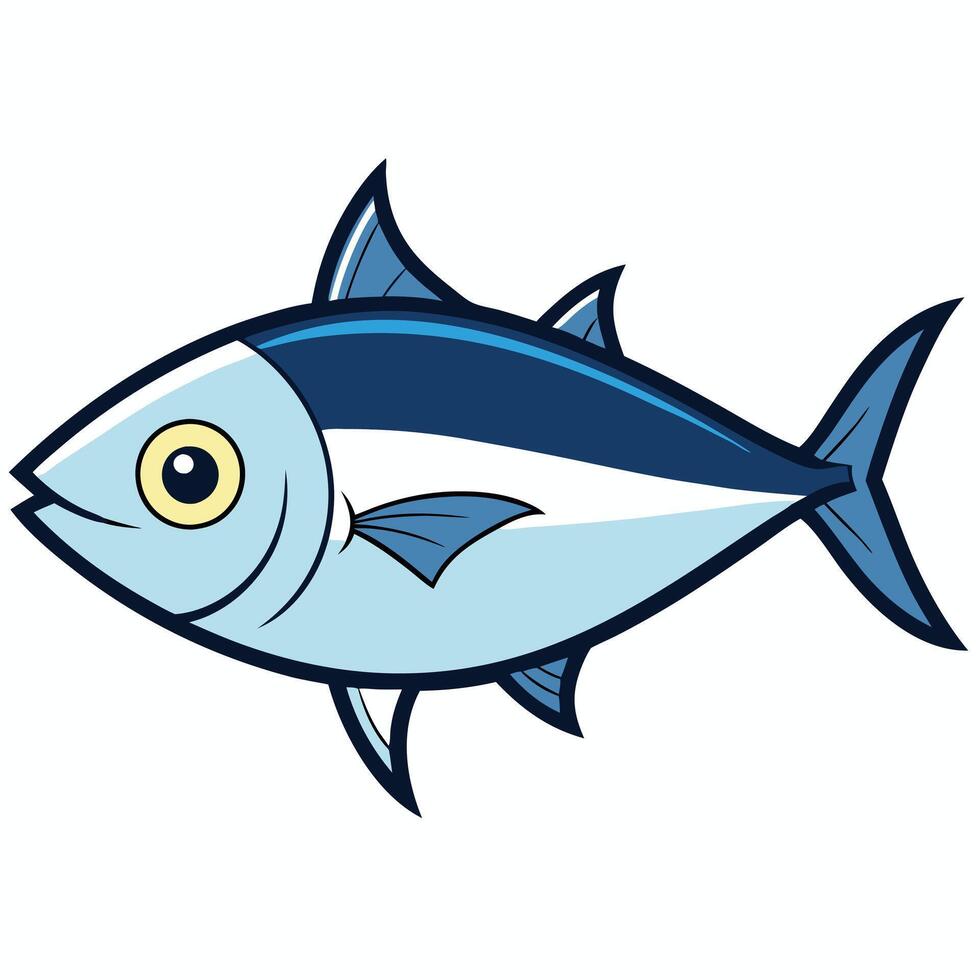 High-Resolution Tuna Fish Art vector
